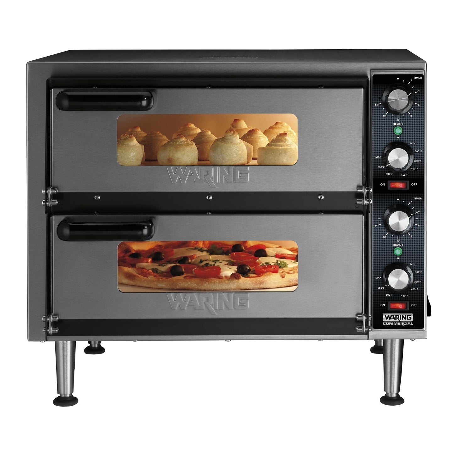 Waring Commercial Medium-Duty Double-Deck Pizza Oven