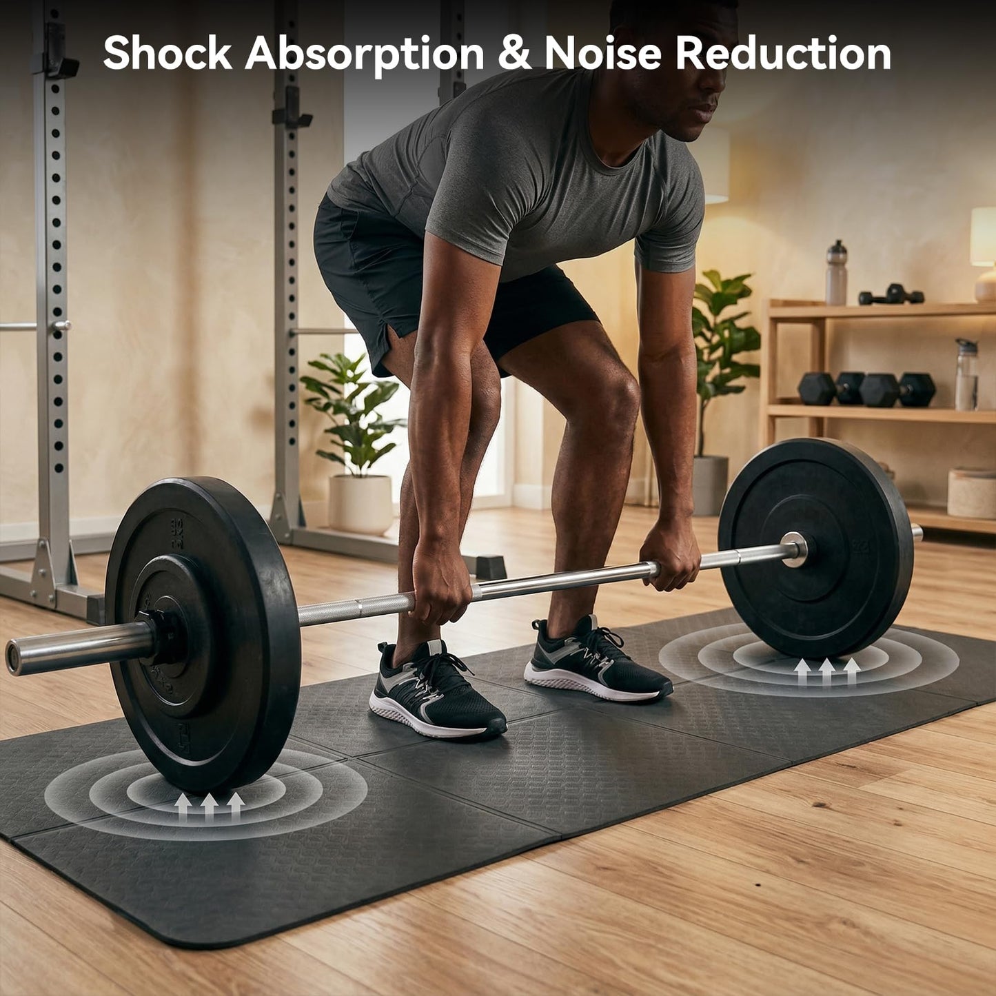 FIRINER Walking Pad Mat for Carpet 73''×24'' Foldable Treadmill Pad Floor Protector Non-Slip Noise Shock Absorption Exercise Equipment Mats for Hardwood Floor/Spinning Bike/Elliptical Machine