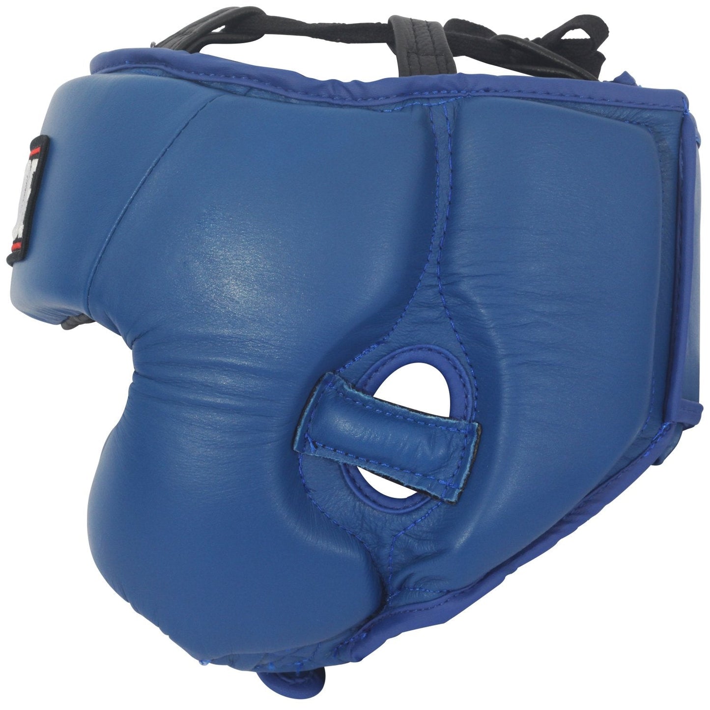 Ringside Competition-Like Boxing Headgear, Leather Sparring Headgear with Cheek Protection, Great for Boxing, MMA, Muay Thai, Kickboxing, and Training, Ideal for Men and Women, Red/White/Blue, Medium