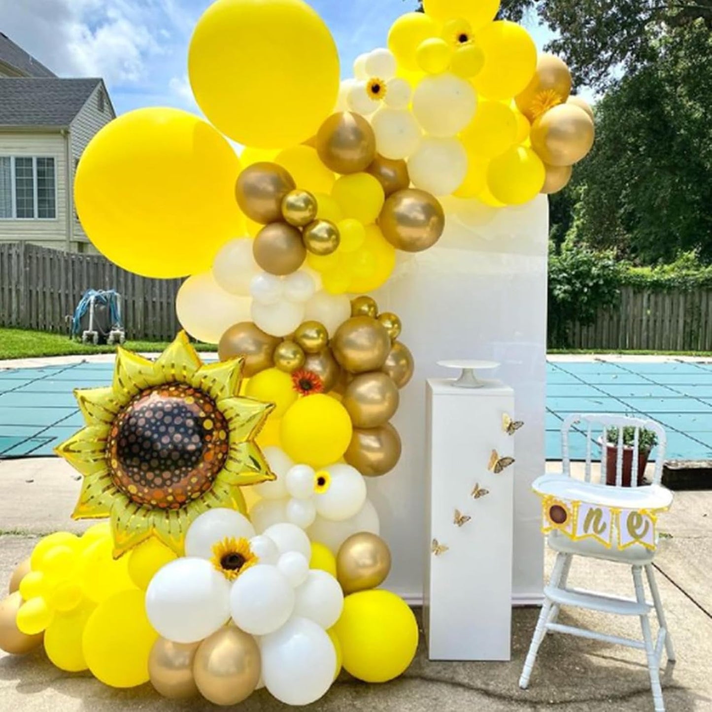 Awenztech Yellow Balloons - 12 Inch Latex Balloons | 50 Pack for Baby Showers & Birthday Parties