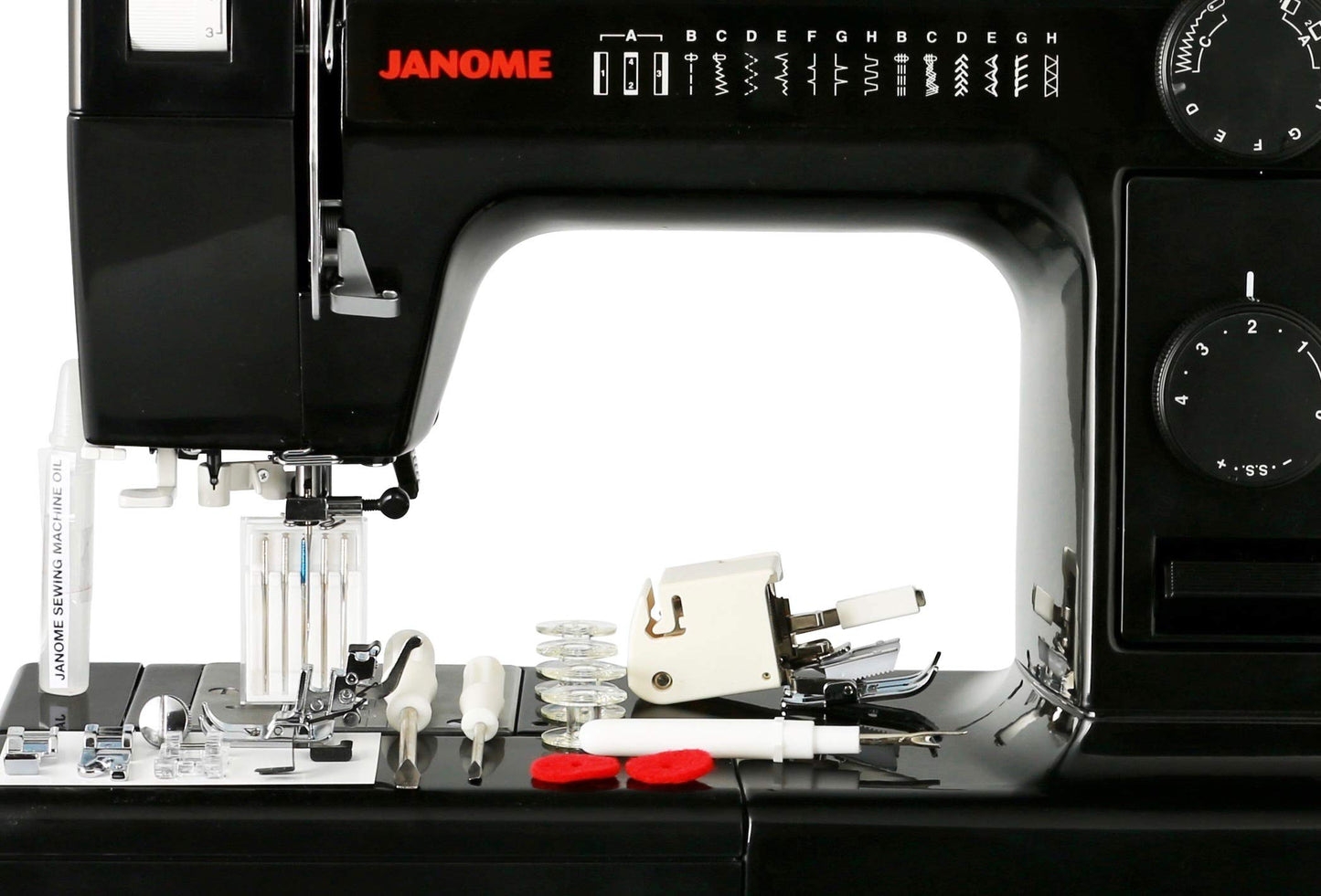 Janome HD1000BE HD1000 Black Edition All Metal Body Sewing Machine, one size