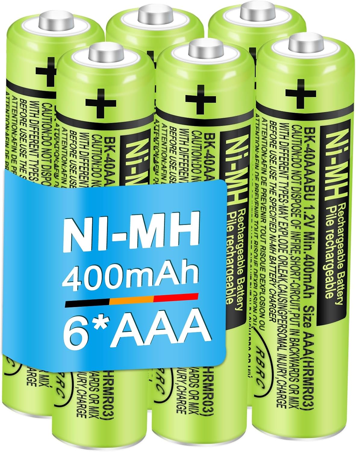EOCIK Phones,400mAh 1.2V NI-MH AAA Rechargeable Batteries for Panasonic Cordless AAA Rechargeable Battery for Remote