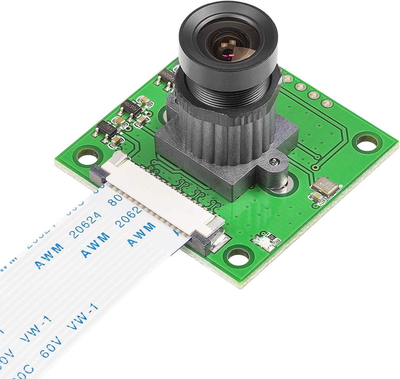 Arducam OV5647 M12 5/4/3/3 for Raspberry Pi Camera Module with Case, Sensor Adjustable and Interchangeable Lens Board