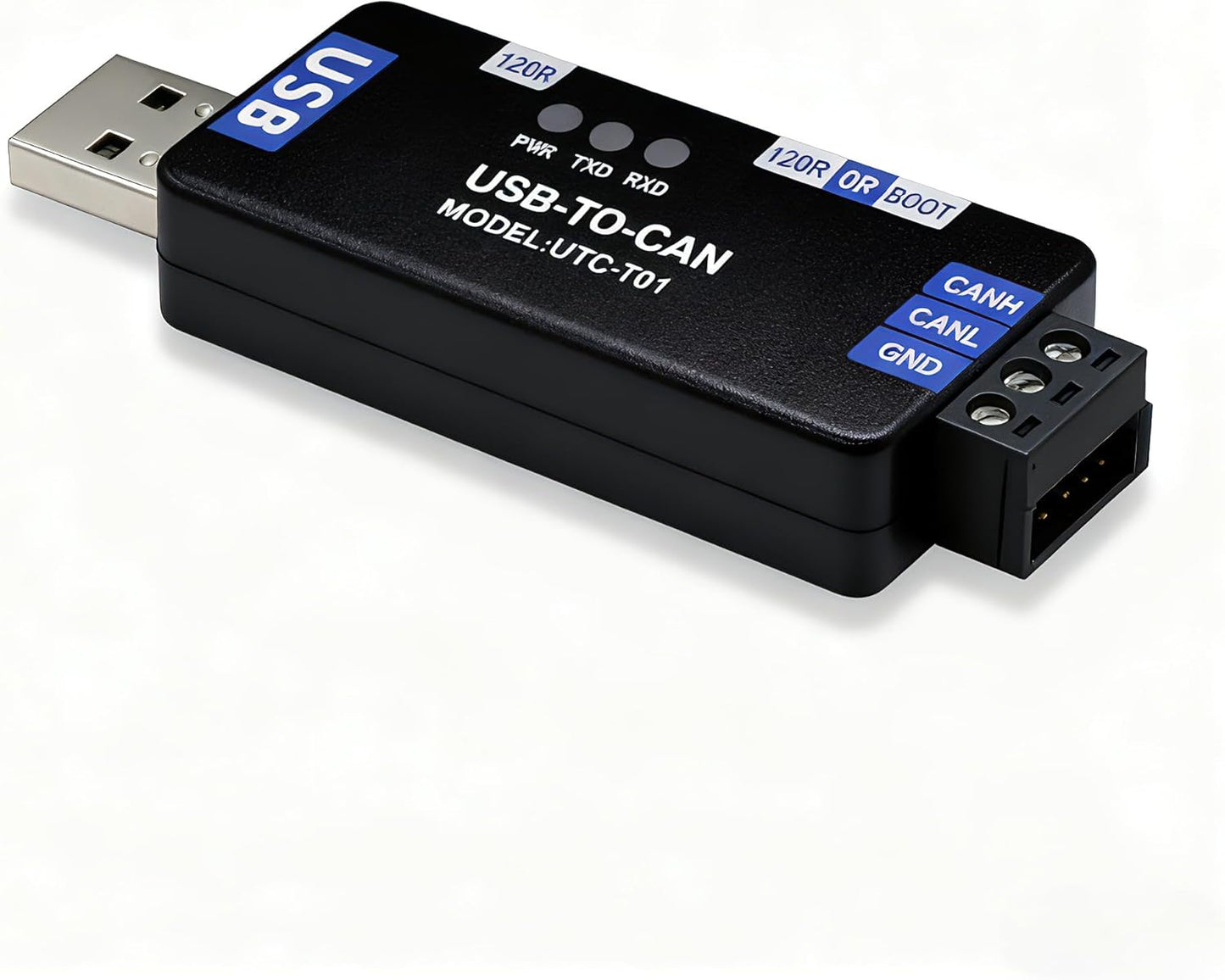 Xiusiyt USB to CAN Bus Converter with Preloaded PCAN Firmware - Ideal for Automotive & Industrial Robotics Applications