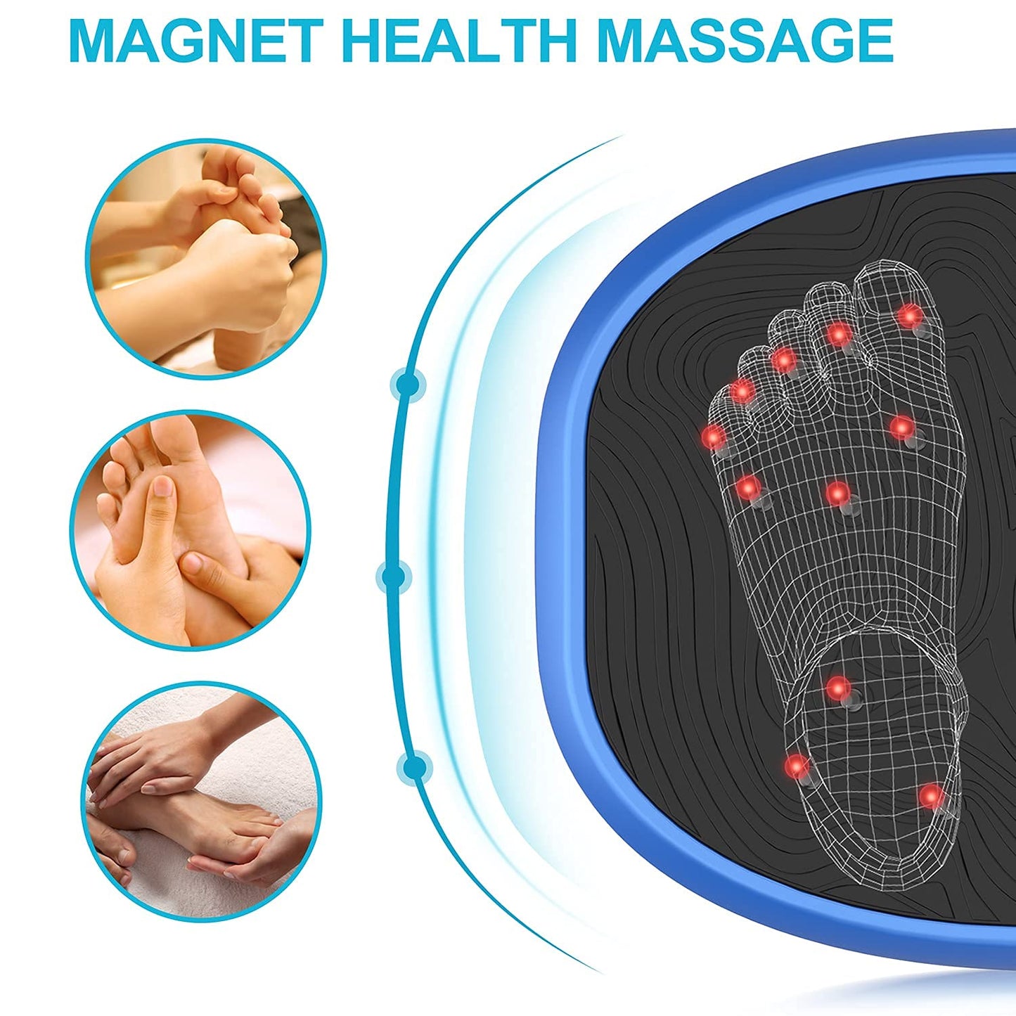 AXV Vibration Plate Exercise Machine Whole Body Workout Music Vibrate Fitness Platform Lymphatic Drainage Machine for Weight Loss Shaping Toning Wellness Home Gyms Workout