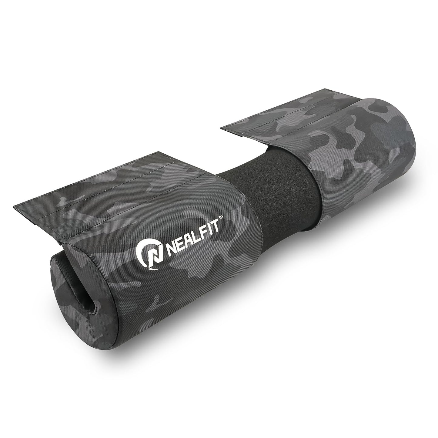 NEALFIT Barbell Squat Pad with Thick Nylon Padding, Hip Thrust Pad for Squats, Lunges, Neck Shoulder Squat Pad for Olympic or Standard Bars (Camo)