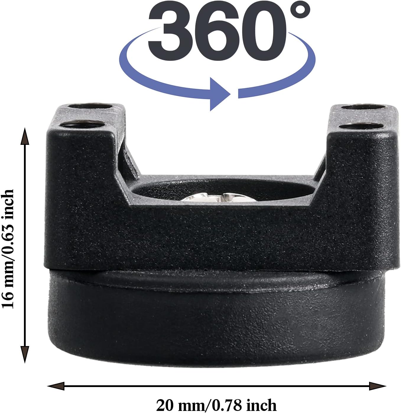 12 (22 mm) Yookeer Pcs Magnetic Zip Tie Mount Base Black Magnetic Cable Clips Wire Holder Multipurpose Cable Ties