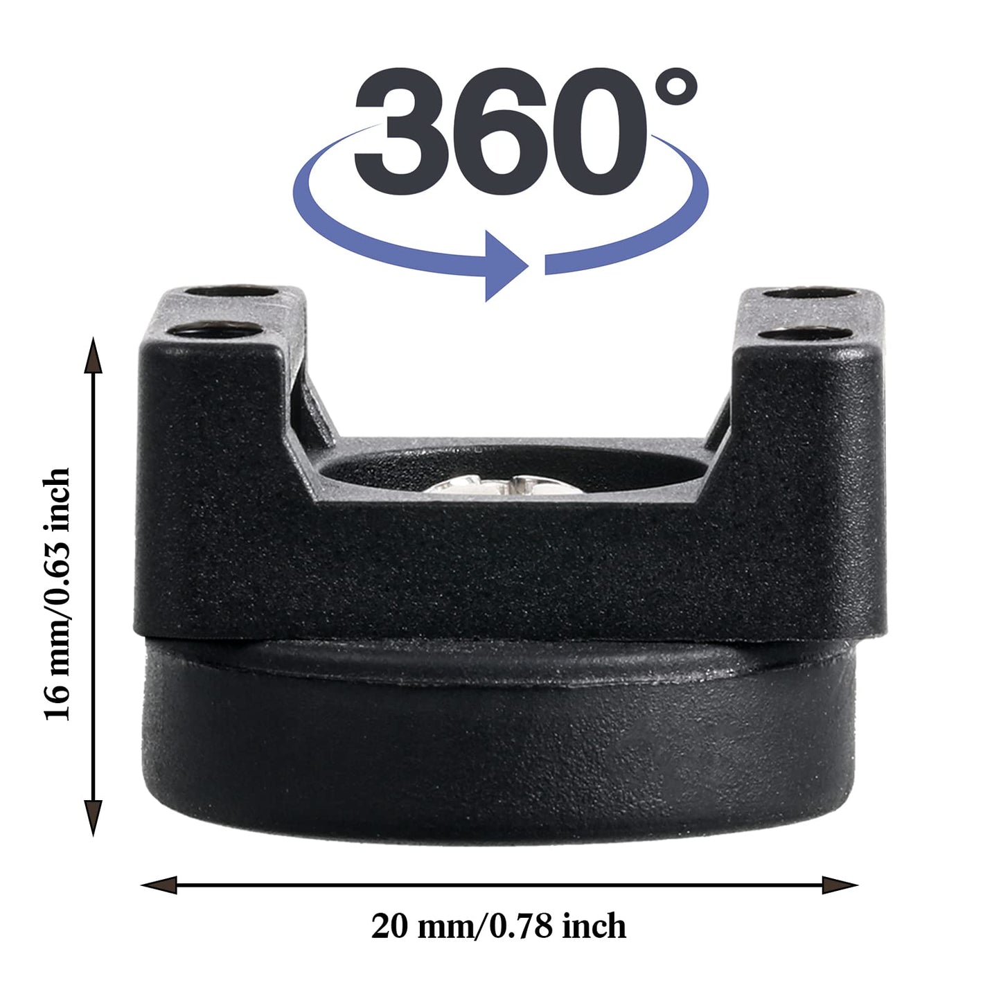 Yookeer 120 Pieces Magnetic Zip Tie Mount Multipurpose Cable Holder Magnets Magnetic Wire Management Bases with Heavy Duty Zip, Mount Nylon Cable Ties in Total (22 mm)