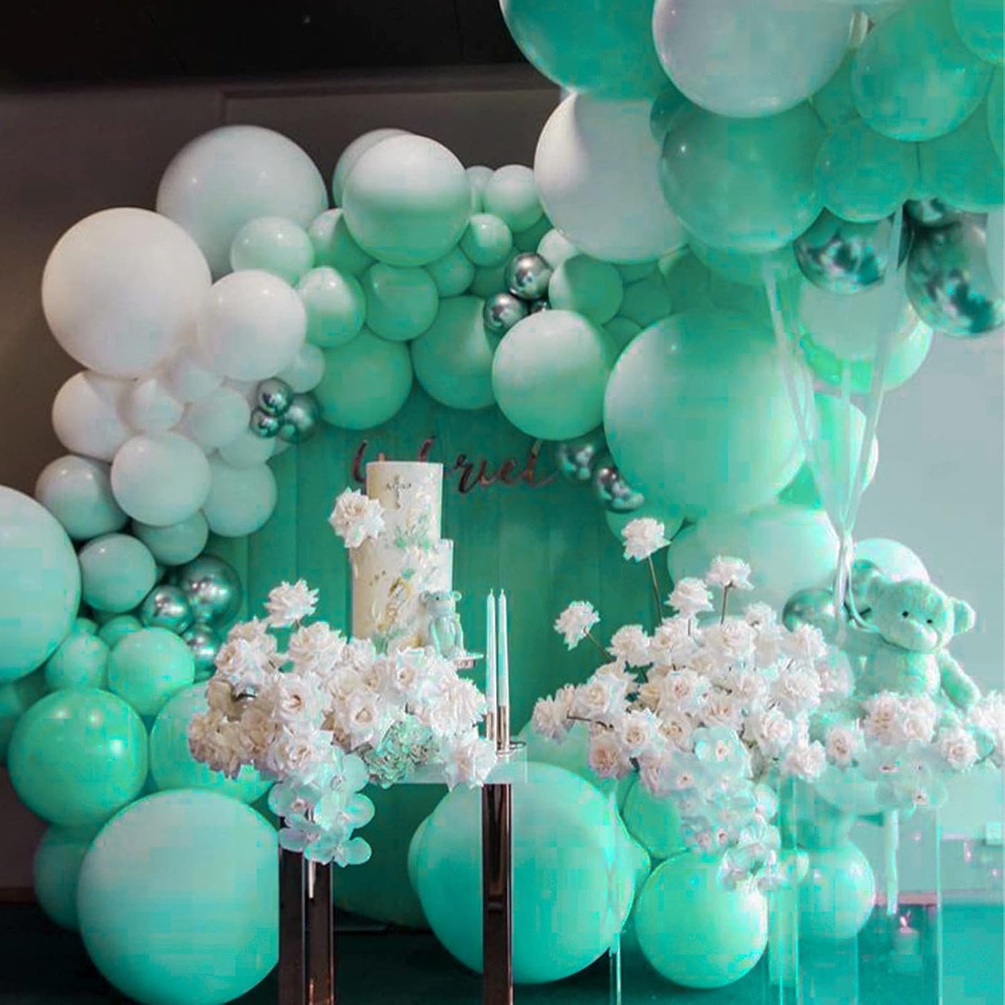 PartyWoo Teal Balloons - 50 Pack 12 Inch Pastel Turquoise Balloons for Celebrations & Events
