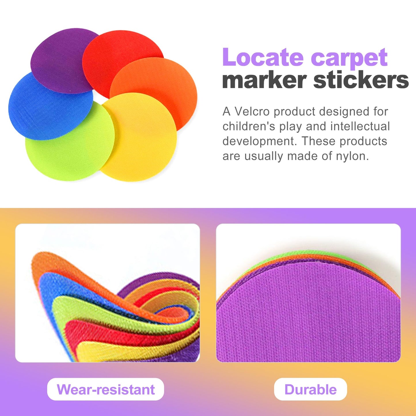 ZeriLion 30 Pack Poly Spots Markers 4" - Floor Dots Rubber Circles for Gym Classroom Kids Carpet Spots Sit Spots - Spot Markers for Classroom Rug