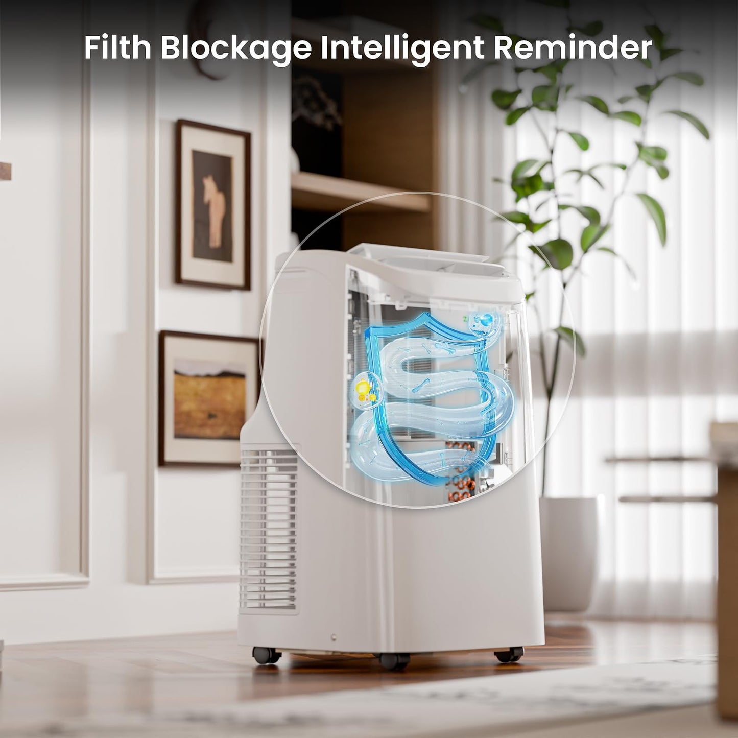 ZAFRO Smart Portable Air Conditioners, 10000 BTU (6000 BTU SACC), Portable AC Unit with Drainage-free Cooling, Fan & Dehumidifier with APP/Remote, Window Kit, 47dB Quiet for Living Room, Bedroom