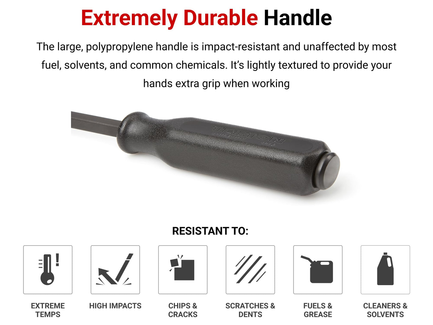 TEKTON Angled End Handled Pry Bar Set with Wall Hanger, 6-Piece (8, 12, 17, 25, 36, 45 in.) | LSQ96505