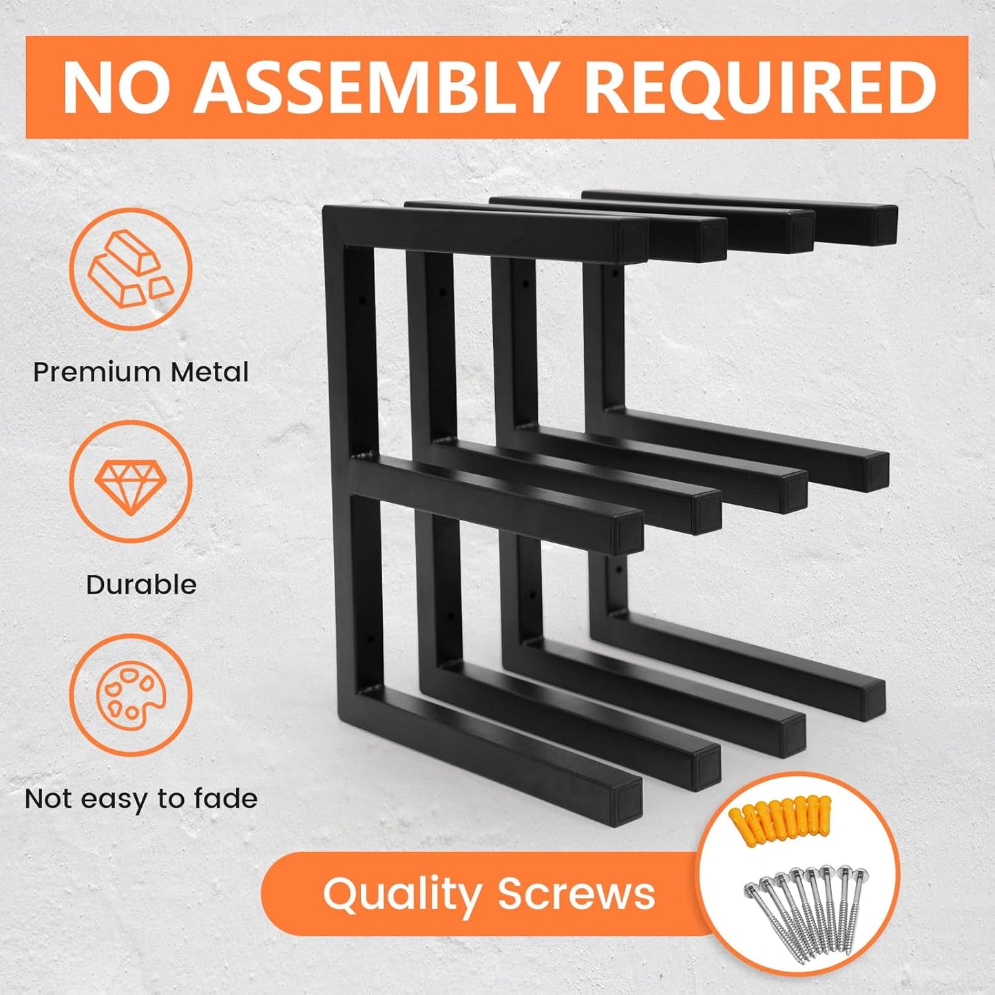 Wood Organizer Rack by [Brand Name] - Heavy Duty Wall-Mounted Lumber Storage | 3-Level System, Holds 220 LBS Per Level (Black)