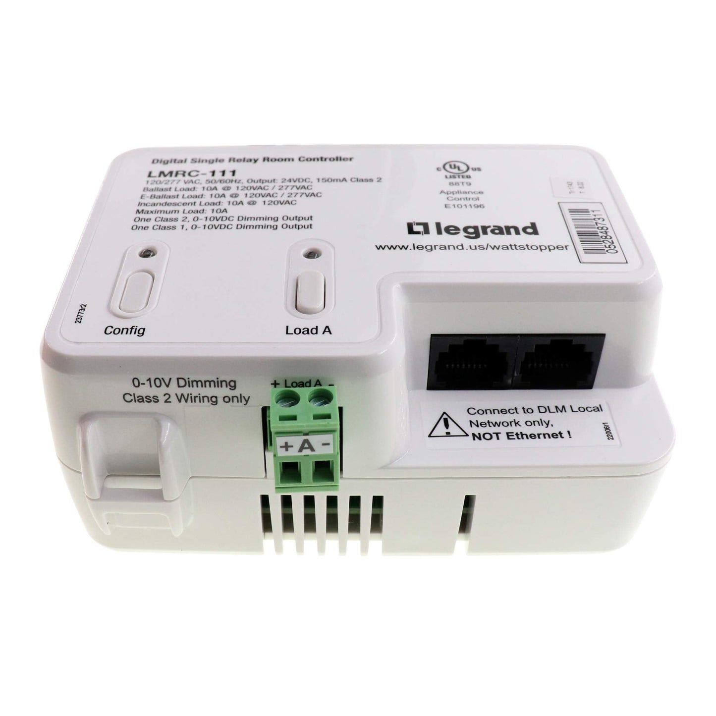 Wattstopper LMRC-111 DLM-Series Dimming Room Controller, 1-Relay, 0-10V, 10A