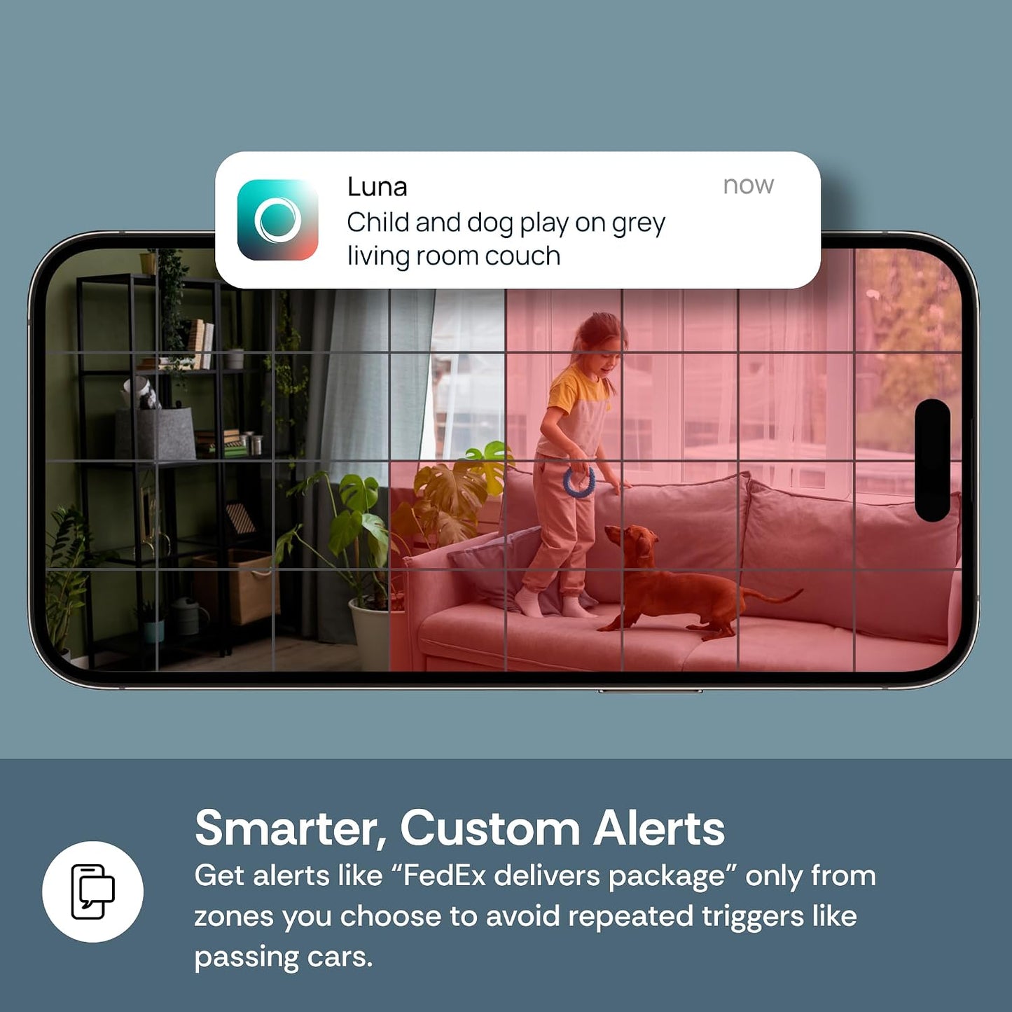 LUNA HOME 2K 2.4GHz 5GHz 360-Degree (2026 Luna Indoor Cameras for Home Security, & WiFi, Pan-Tilt, Built-in Spotlight