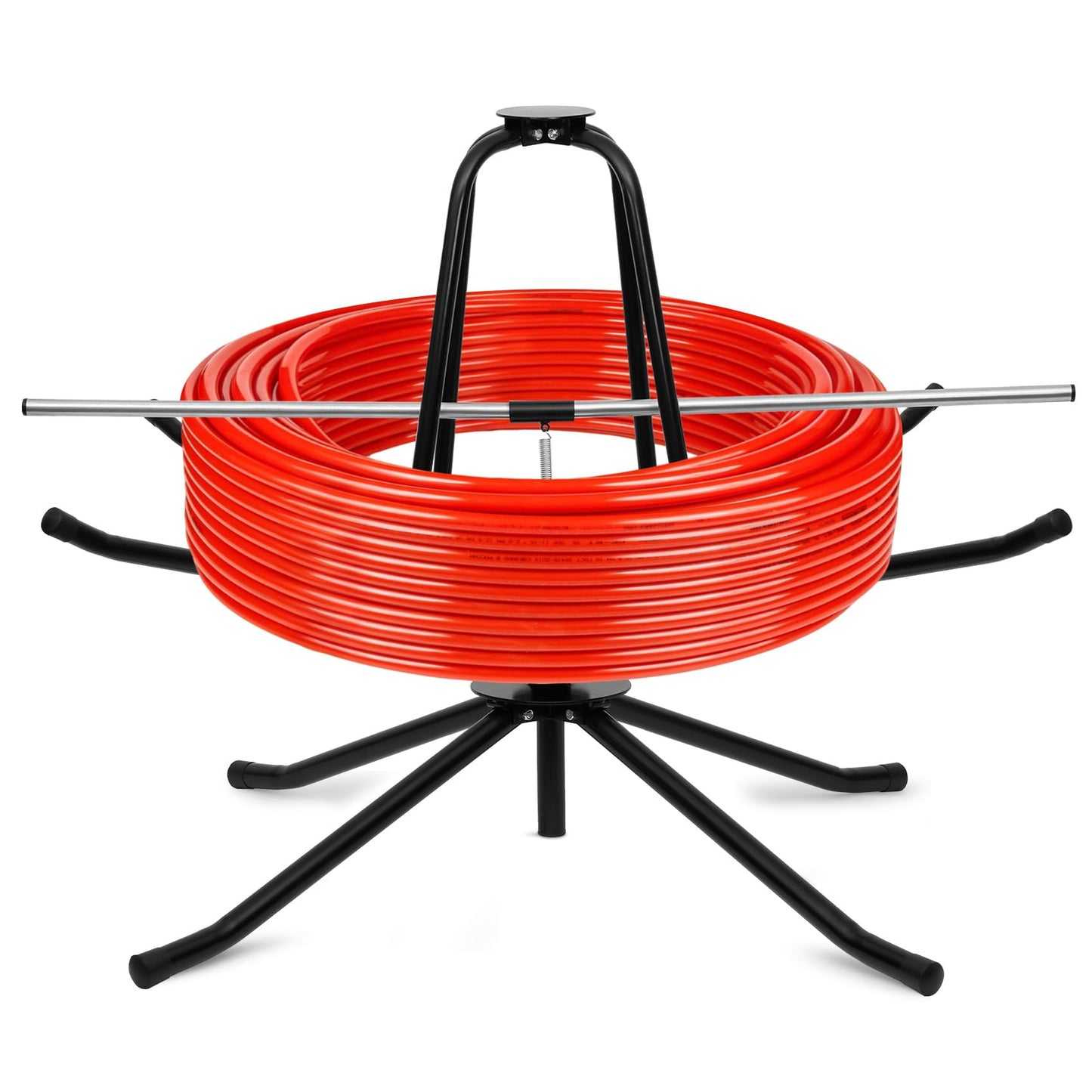 Heavy Duty PEX Piping Uncoiler, PEX Uncoiler for 3/8'' to 1'' or 5/8'' to 1'' Pex Tubing, Multi-function Foldable Pipe Dispenser for Water Tube, Underfloor Heating Pipe, Maximum Load of 440 Pounds