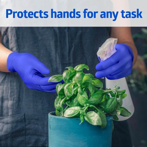 Medline FitGuard Touch Nitrile Exam Gloves - 300 Count, Medium, Powder-Free, Durable & Sensitive for Medical and Household Use
