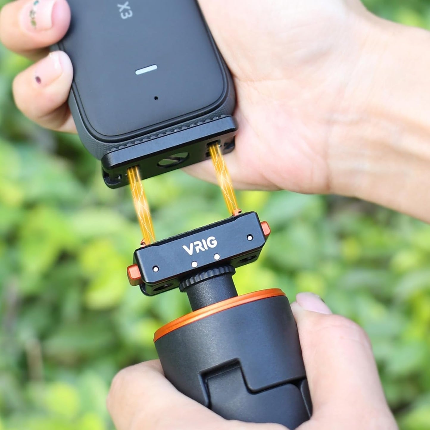 VRIG Insta360 2/ X5/ X4 X4/ X3/ X2/ Magnetic Base for Ace/Ace Pro Magnetic Quick Release Adapter Tripod Adapter Mount