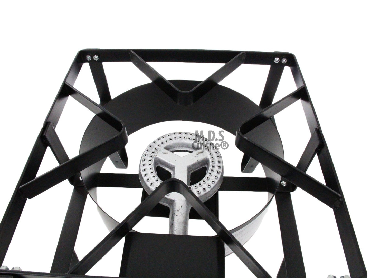 M.D.S Cuisine Cookwares Single High Pressure Gas Burner Square Patio Outdoor Stove Propane Camping Heavy Duty