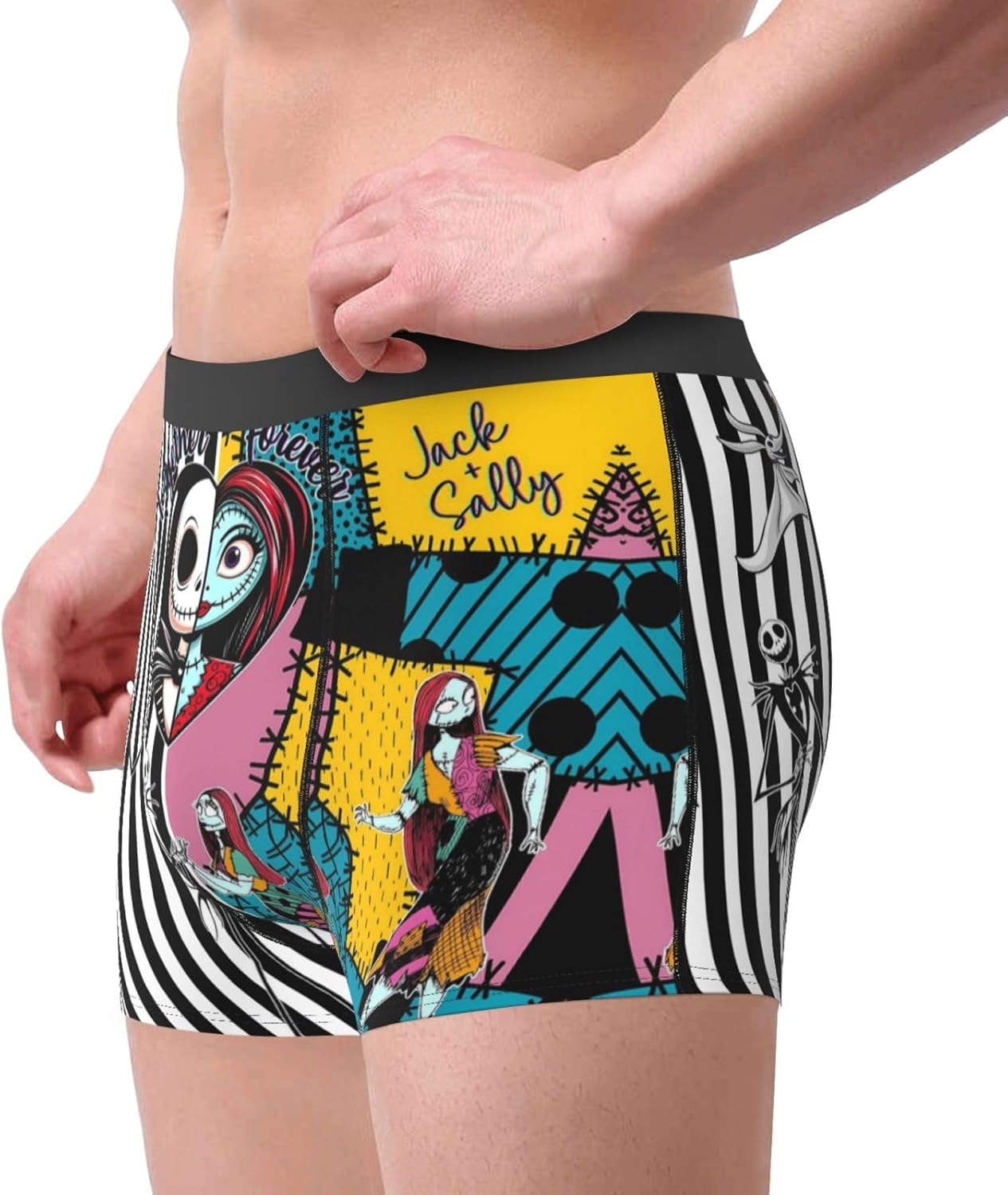 Skiennix Nightmare Christmas Men's Underwear - Breathable Stretch Briefs | Novelty Print Design