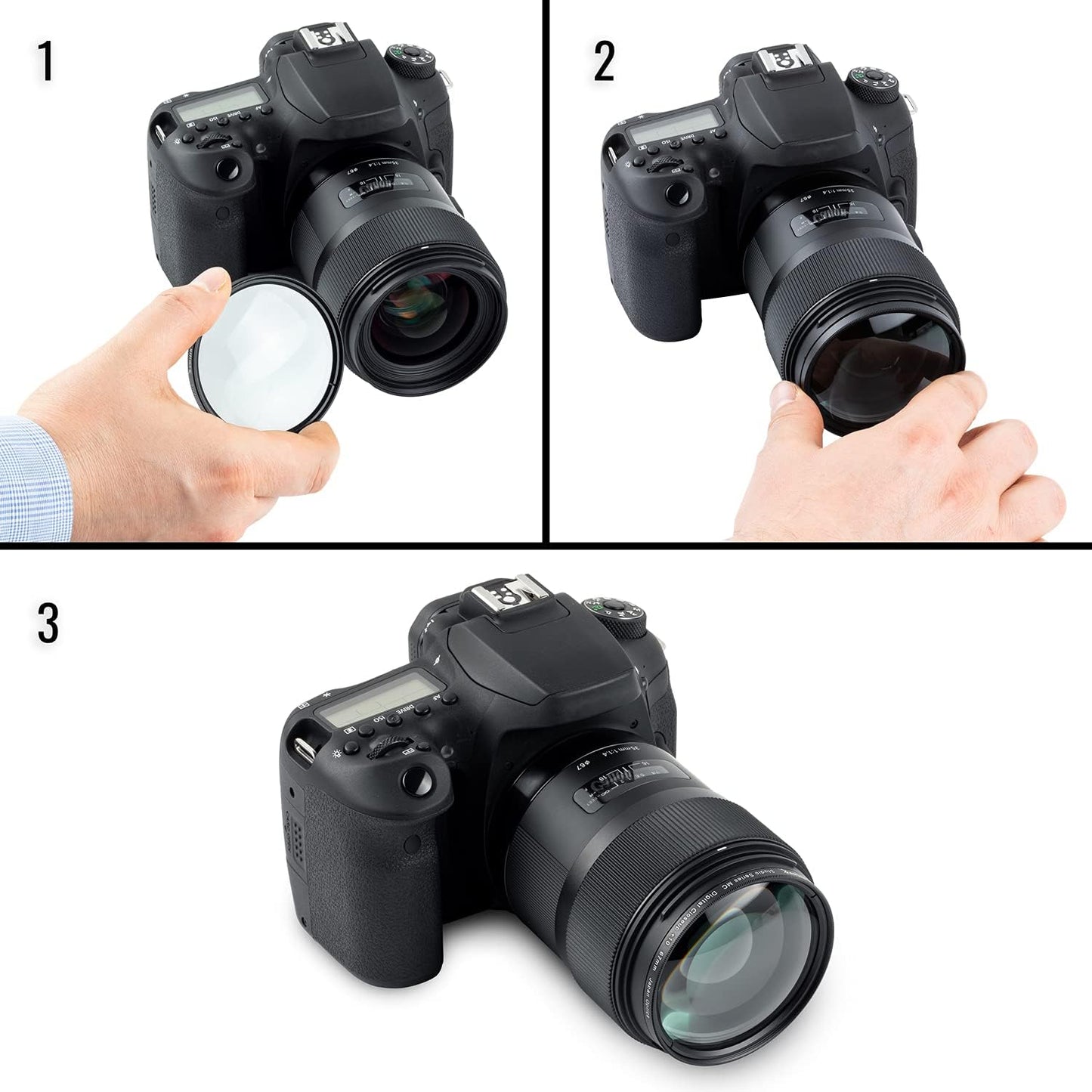 Ultimaxx 5 Set +1 +2 +4 +10 (72mm) Universal Piece Multi Coated HD Macro Close Up Lens Filter Kit for Canon Nikon Sony
