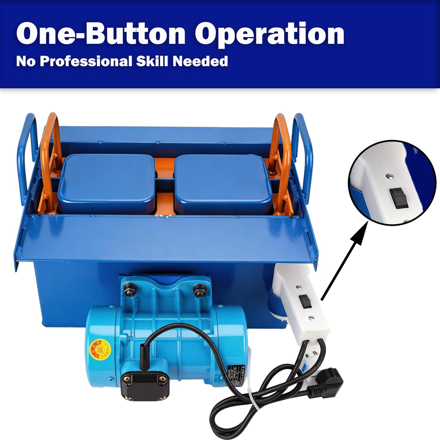 Brick Making Machine,110V Manual Hollow Soil Block Brick Forming Machine H1 Brick Molds for Concrete