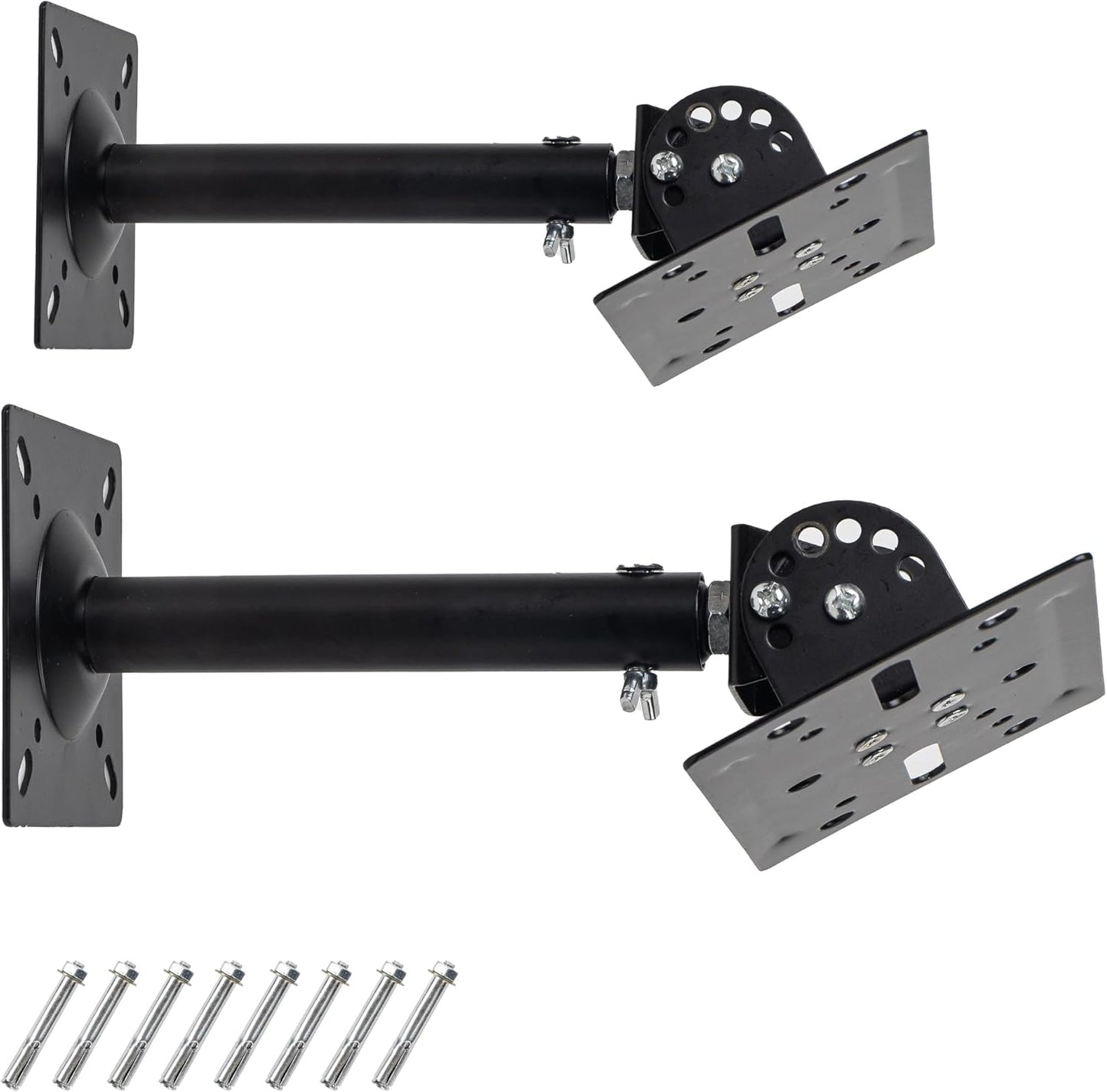 ZSHIGANMA 80lb,Heavy Universal Speaker Wall Ceiling Mounts Support up to Duty Dual Black Bookshelf Speaker Mounting