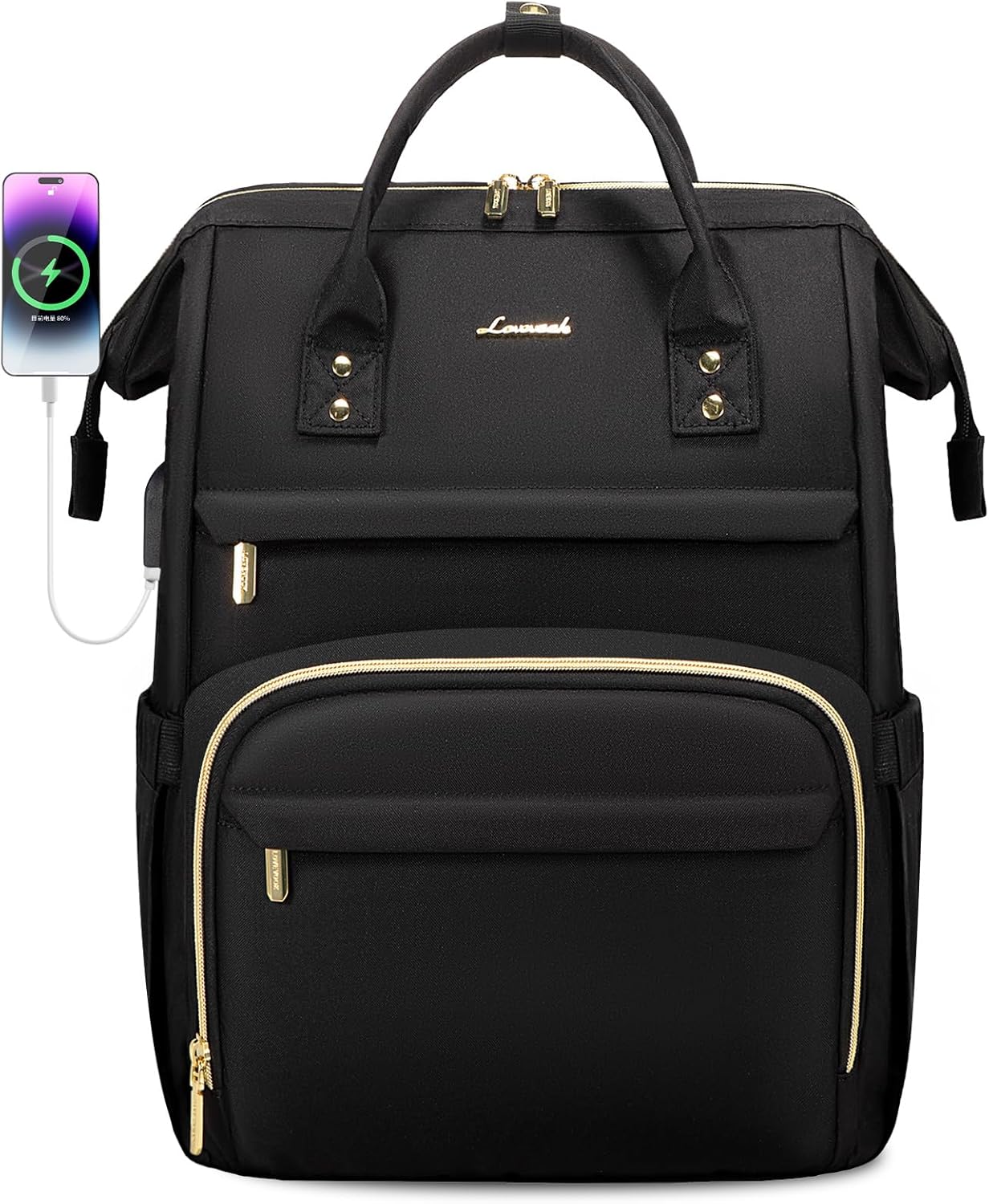 Backpack,15.6 Inch Backpack,Waterproof Pack LOVEVOOK Laptop Professional Womens Purse Computer Bag Nurse Teacher