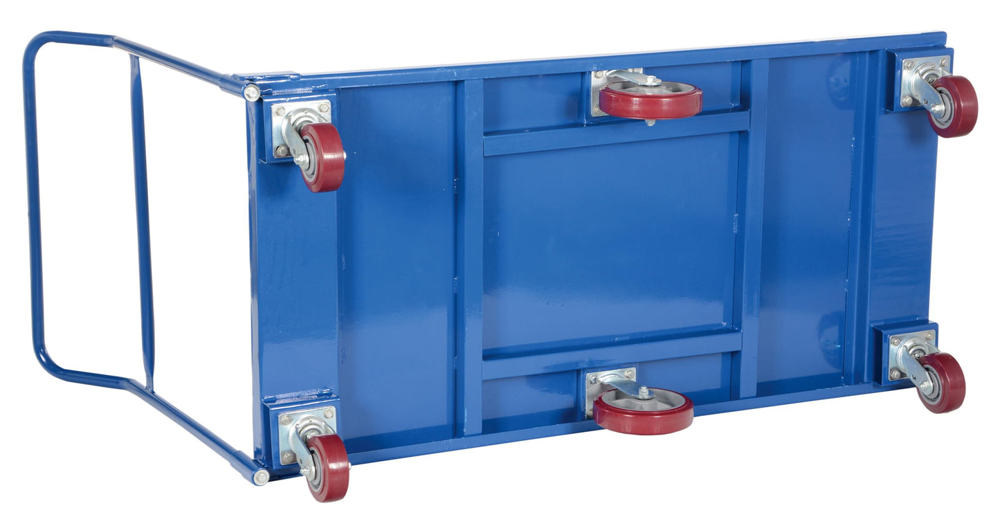 Vestil FLAT-C Steel Flat Bed Cart 30 In. x 60 In. 2,000 Lb. Capacity Blue