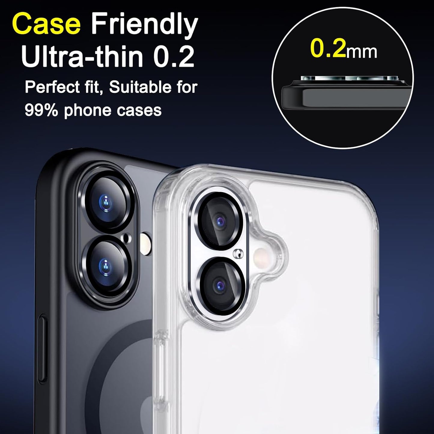 6 Pack 17 16 16 17 Ferilinso Camera Lens Protector for iPhone / iPhone / iPhone Plus [Phone Case Friendly], Accessories