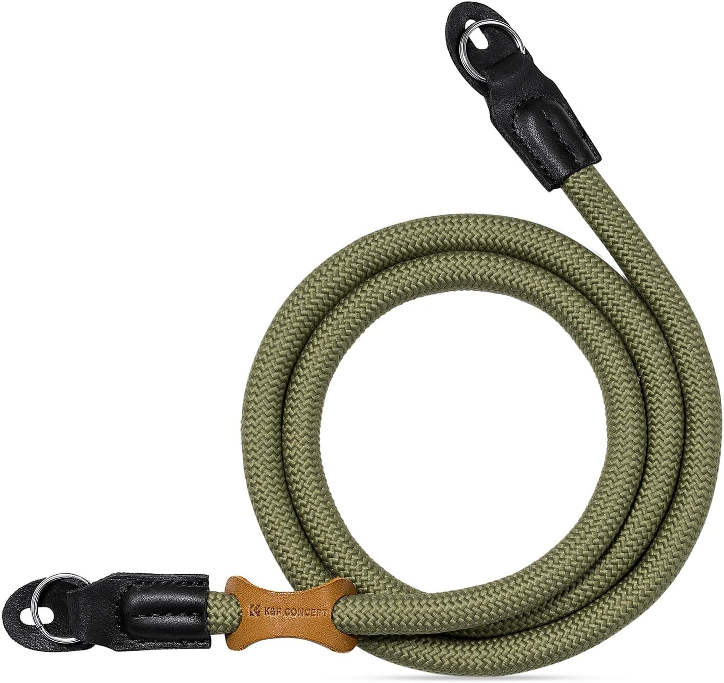 Strap,100cm K&F CONCEPT Camera Neck Nylon Rope Camera Shoulder Strap with O-ring for DSLR Camera-Green