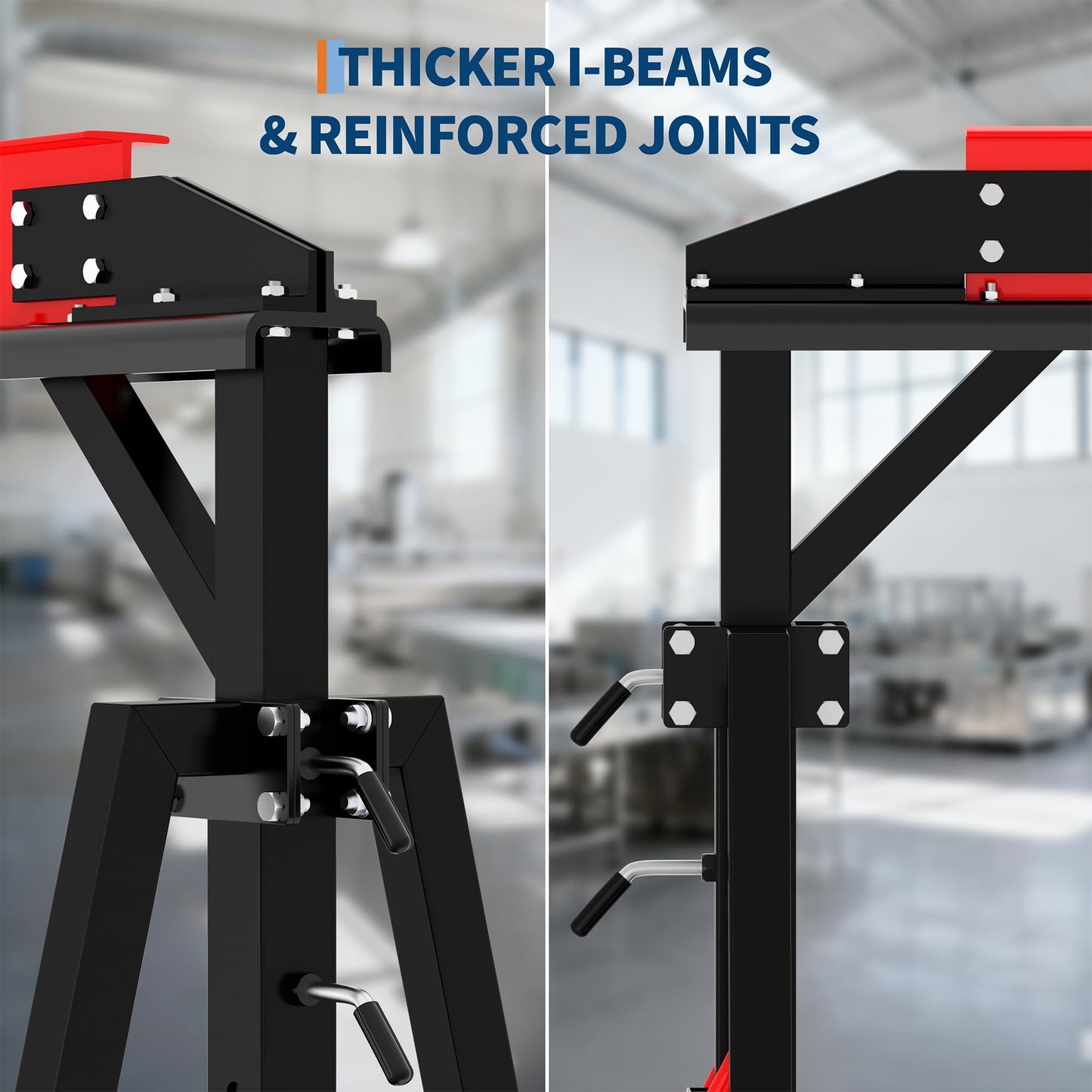 Adjustable Gantry Crane with Manual Trolley, Hook and Sling Strap, 2 Ton 4400 LBS Capacity, Portable Gantry Crane Height Adjustable 97" to 141" with 12 Positions, for Factories, Warehouses, Constructi