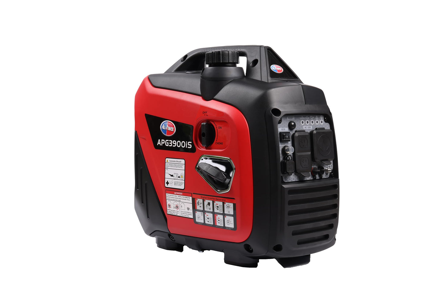 ALL-Power 3300W Peak Power Quiet Inverter Generator, 19.5kg Portable, 67.6dB Low Noise, Commercial Generator for Job Site, Small Business, Outdoor Work, Home Backup (Model: 2020001)