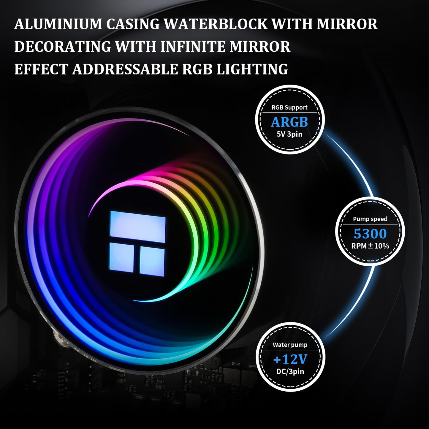 Frozen 240 V2 Cooler,240Black AMD/AM4 AM5,Intel 1700/1150/1151/1200/2011 Thermalright Notte Black ARGB Water Cooling