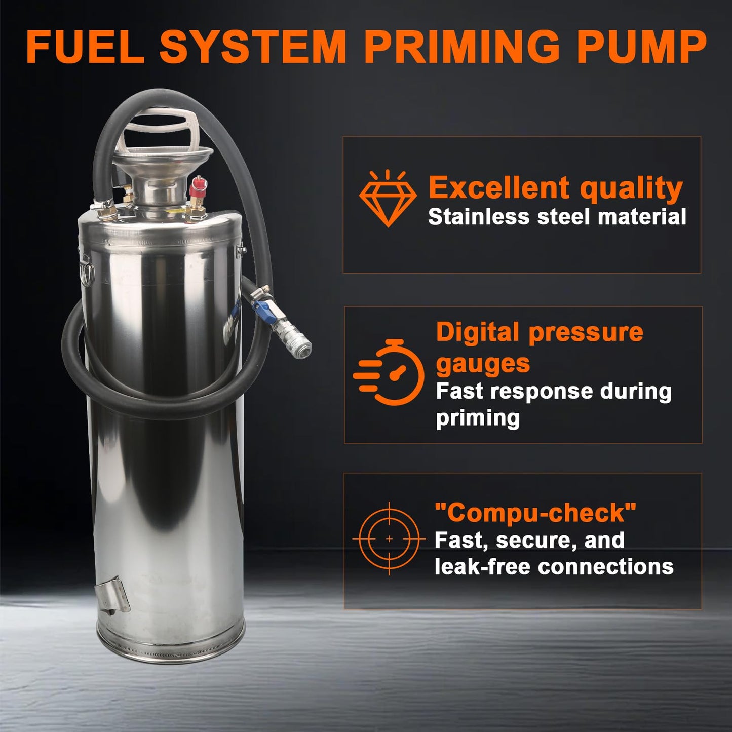 J-47912 Fuel System Priming Pump Directly for Detroit Diesel DD13 DD15 S60 MBE900 and MBE4000 Replaces OTC5869 J-47912, with Shoulder Strap for Convenient Carrying