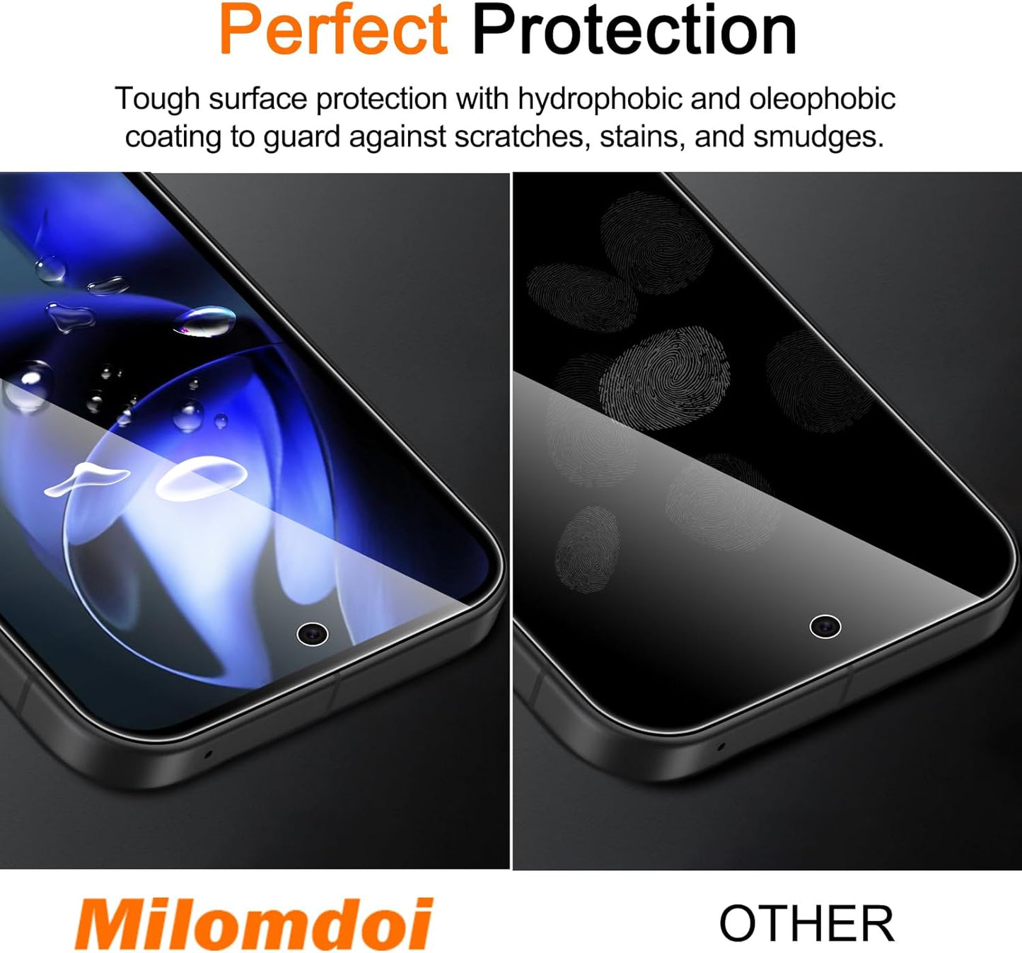 3 Pack 9A 3 Pack 9H Milomdoi Tempered Glass for Google Pixel Screen Protector with Camera Lens Protector, Ultra