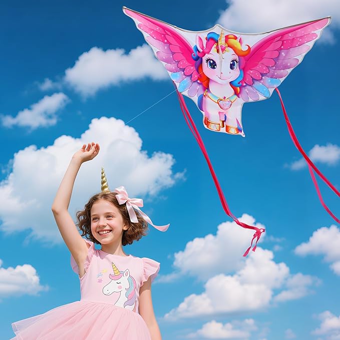 Butterfly Kites for Kids & Adults, Easy to Fly Design with Long Tail for Stability, for Kids Ages 4-8 & Beginners, Beach & Park Use | Family Outdoor Fun