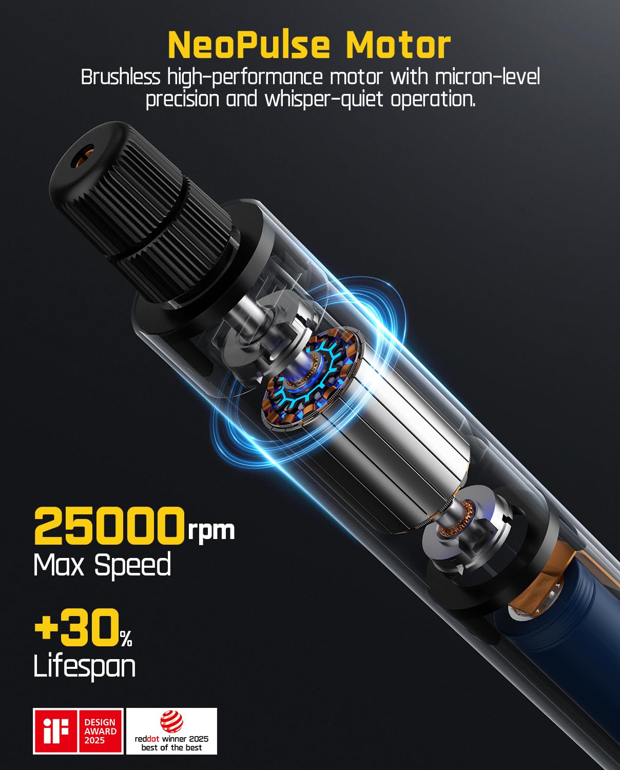 Fanttik A10 Pro 2-in-1 Digital Laser Tape Measure with HD IPS Color Display & Fanttik F2 Master Mini Cordless Rotary Tool Kit 4V