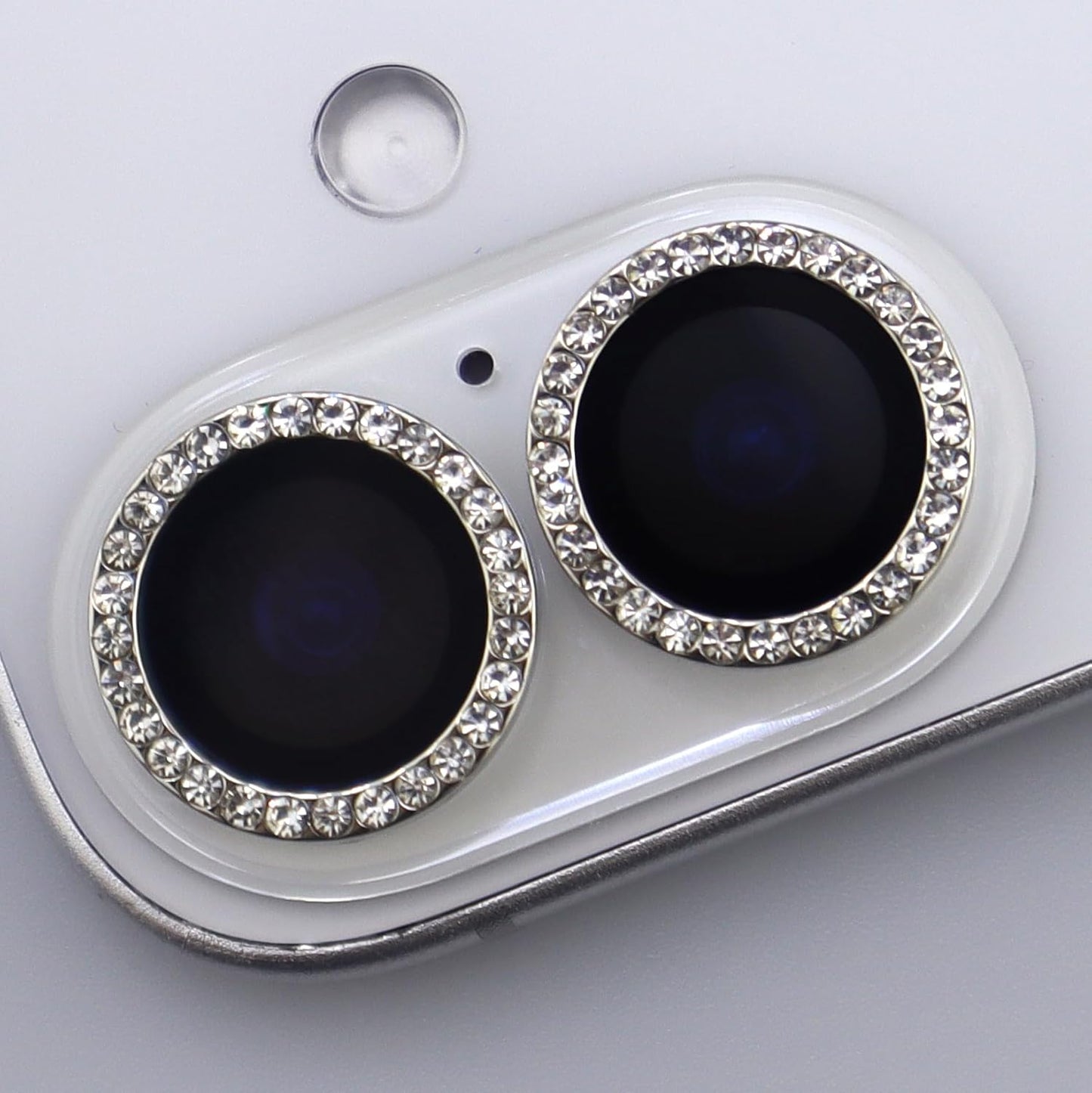 BONVAN 17 for iPhone Camera Lens Protector Bling Glitter Diamond Metal Crystal Tempered Glass Screen Accessories
