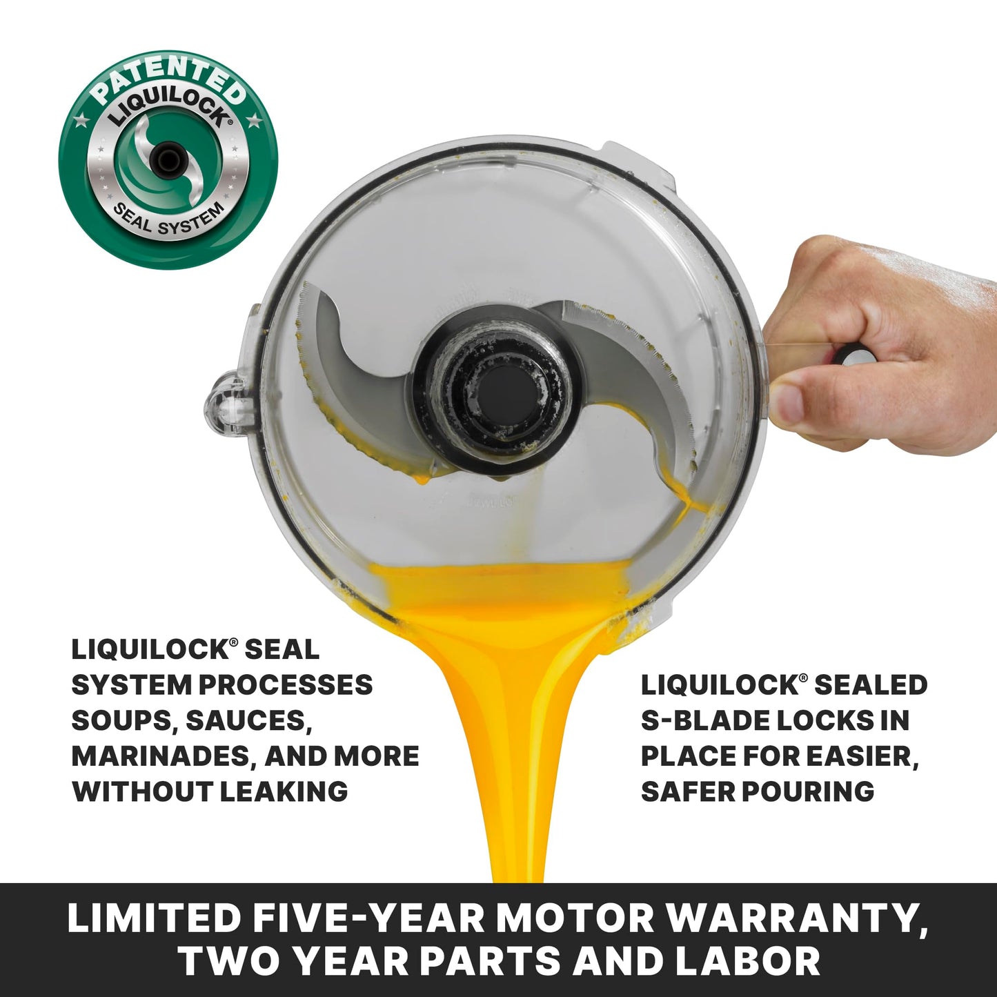 Waring Commercial 3.5-Qt. Bowl Cutter Mixer with LiquiLock Seal System