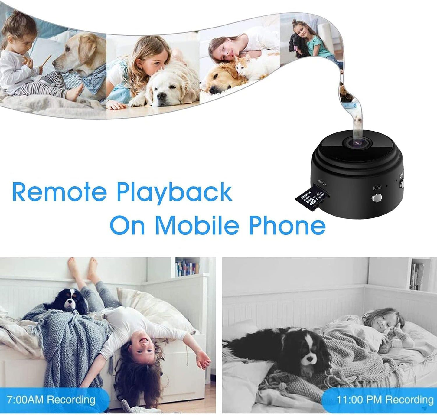 X W EI UNION Secret Camera Spy Camera WiFi Home Security Camera Mini Hidden Camera Video Recorder Night Vision Live