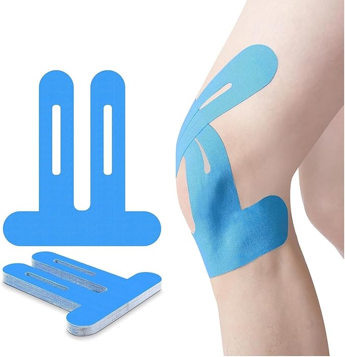 Precut Kinesiology Knee Tape Hypoallergenic Athletic for Knee Pain Knee Tape for Knee Pain Relief Pre Cut Knee Support & Stability, Pain Relief ??Breathable