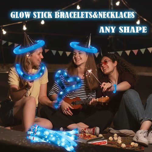 Glow Sticks 12PCS Set by [Brand Name] - Glow in The Dark Party Supplies for Kids & Adults | Perfect for Festivals, Birthdays, Raves & Camping
