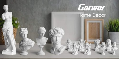 Garwor Mini Greek Mythology Figures - 10PCS Resin Bust Statues for Home Office Décor | 2.75" H