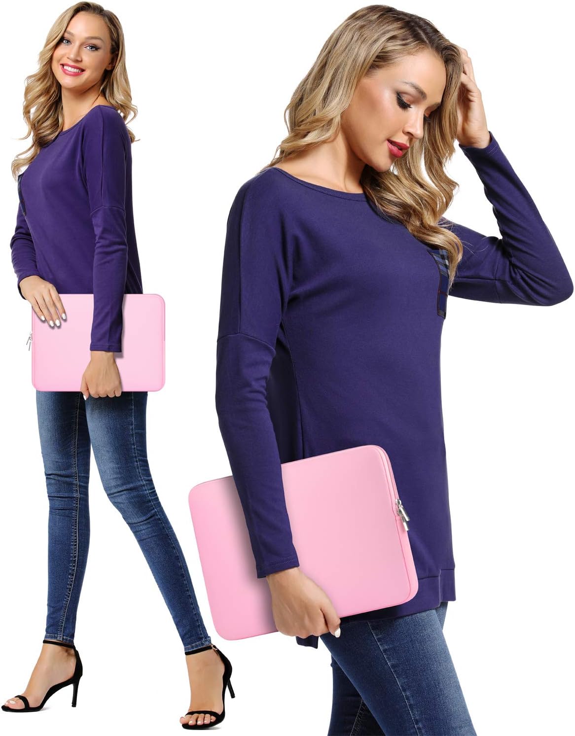 CCPK 14 inch 13 inch M4 M3 M2 M1 13-14 inch Laptop Sleeve Case for MacBook Pro Mac Air Compatible with Hp Lenovo Dell