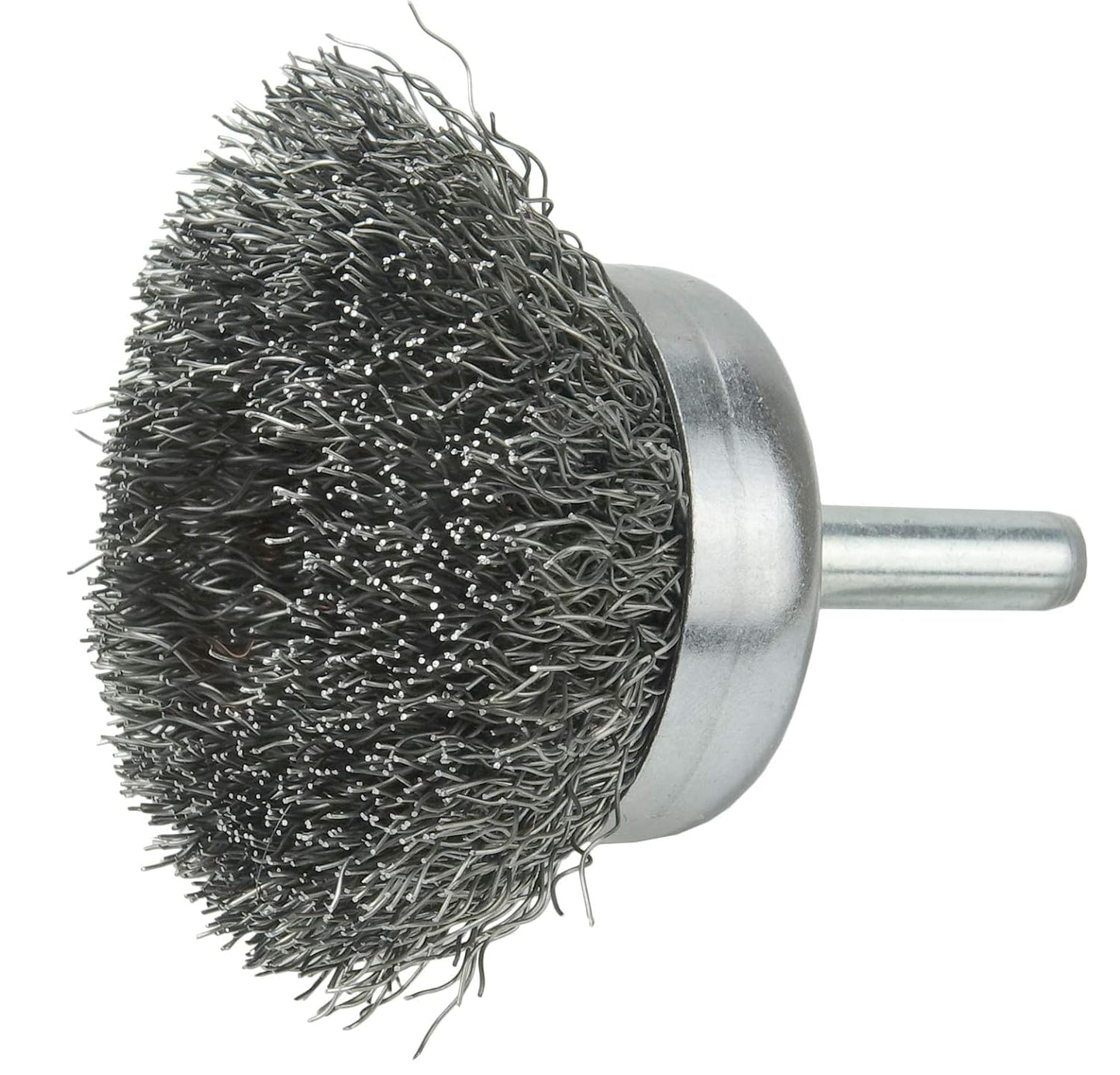 Weiler 14301 1-3/4" Crimped Wire Cup Brush, .0118" Steel Fill, 1/4" Stem, Made in The USA (Pack of 10)