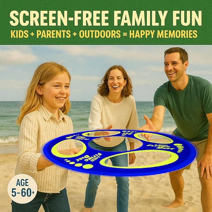 Giant Flying Disc Soft, Foldable & Floats in Air - Encourage Outdoor Play & Family Fun - Great for Kids, Parent-Child Interaction, and School Activities