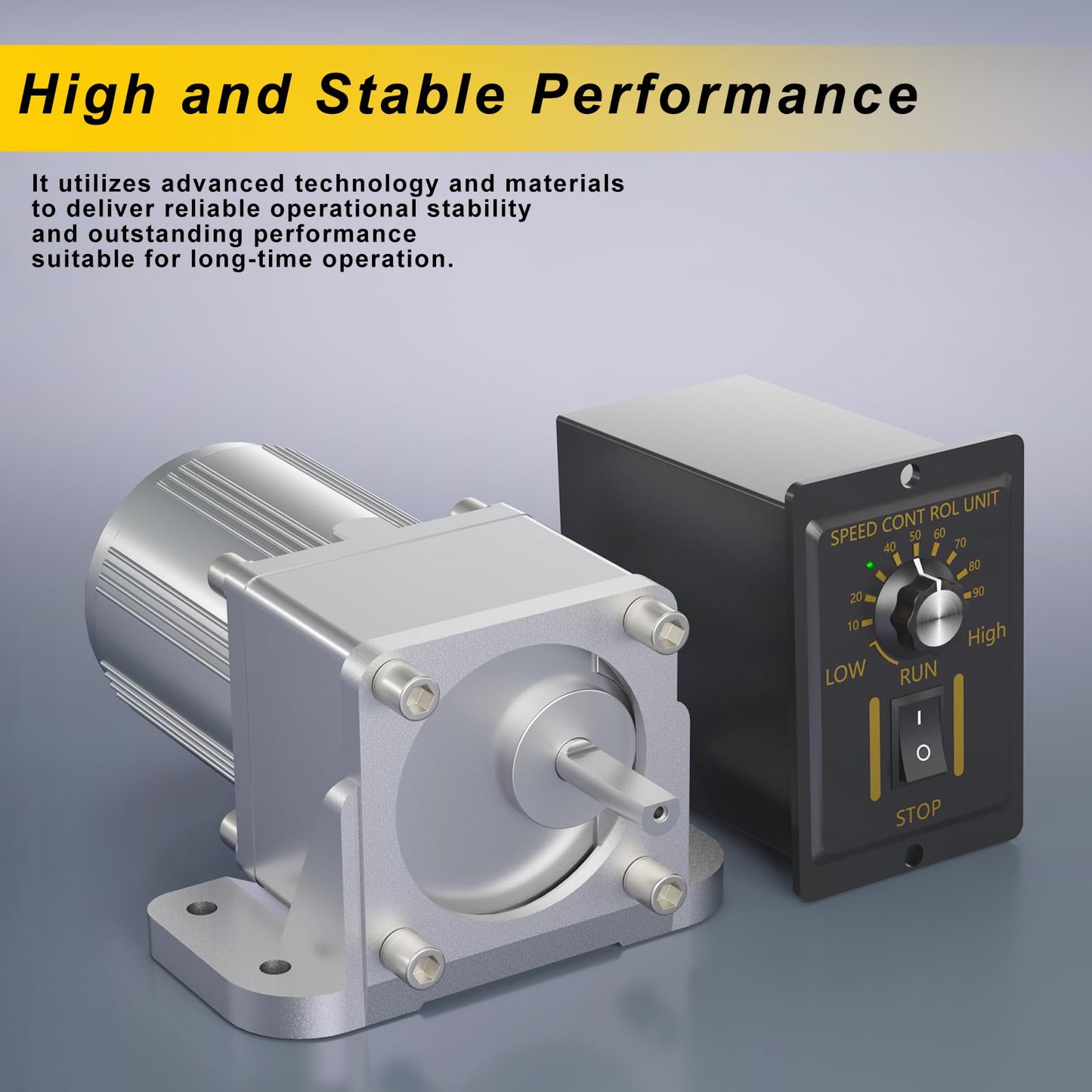 Bemonoc High Torque Electric 110V AC Gear Motor Variable Speed 50/60HZ 12RPM 6W 120K with AC Governor and Bracket Combo for Industry