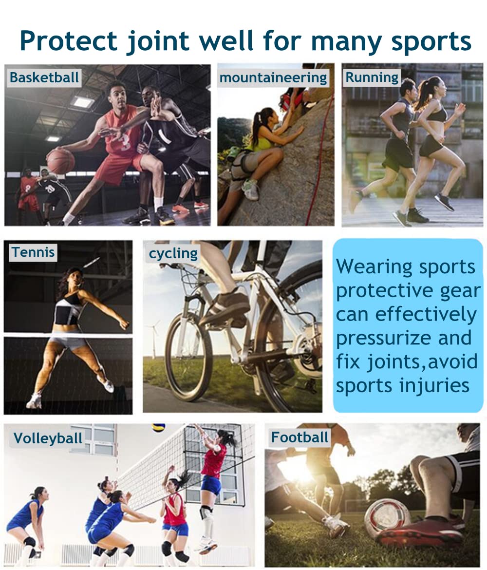 JUSDIQIR Elbow Compression Sleeves, Elbow Brace for Men Women, Tennis Golfer's Elbow Support 1pair, Arm Support Sleeves For Sports Protection And Pain Relief (Blue)