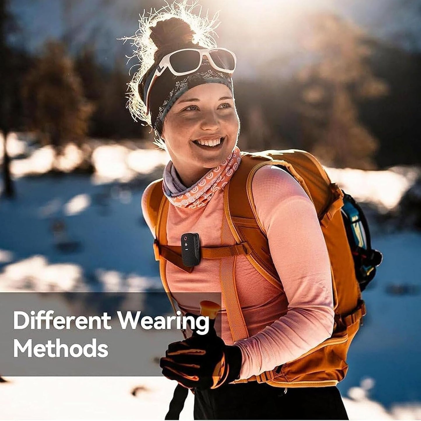 BYDGUMEI Wearable Bluetooth Speaker-miniWaterproof Speaker Cip Type - Buit-in Microphone forHands-Free Music and Call